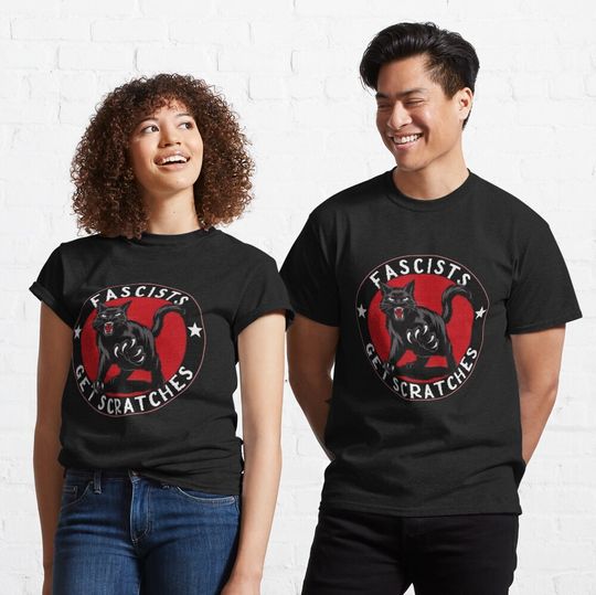 Discover Cats Against Fascists Get Scratches T-Shirt, Anti Trump Shirt