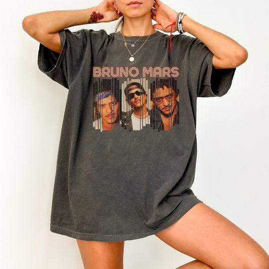 Discover Bruno Mars T-Shirt, Vintage Bruno Mars Fan Shirt, Bruno Mars Bootleg Tee
