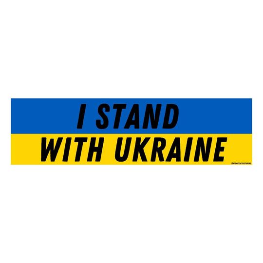 Discover I Stand with Ukraine Bumper Sticker