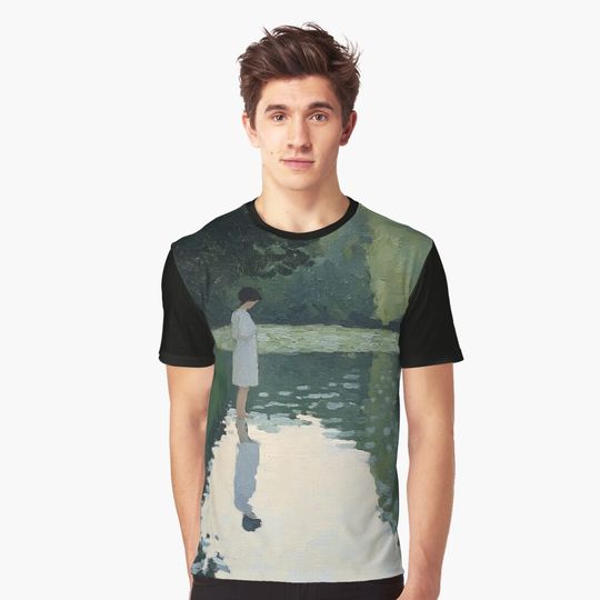 Discover Alice Brady - Post-impressionist painting 3D Print T-Shirt