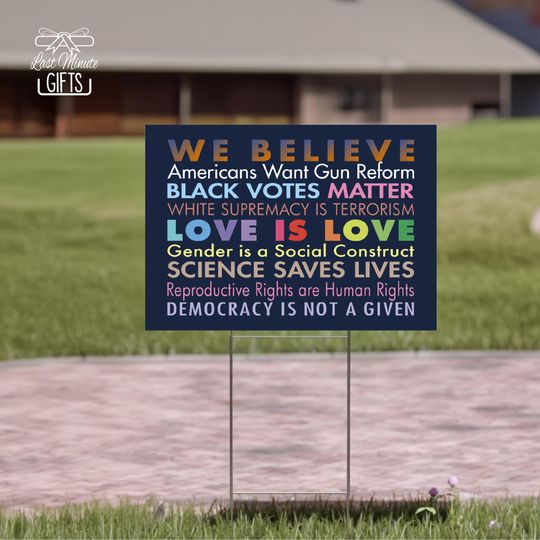 Discover Equality Yard Sign, Pro Feminist Lawn Sign, Black Lives Matter Equality Yard Sign