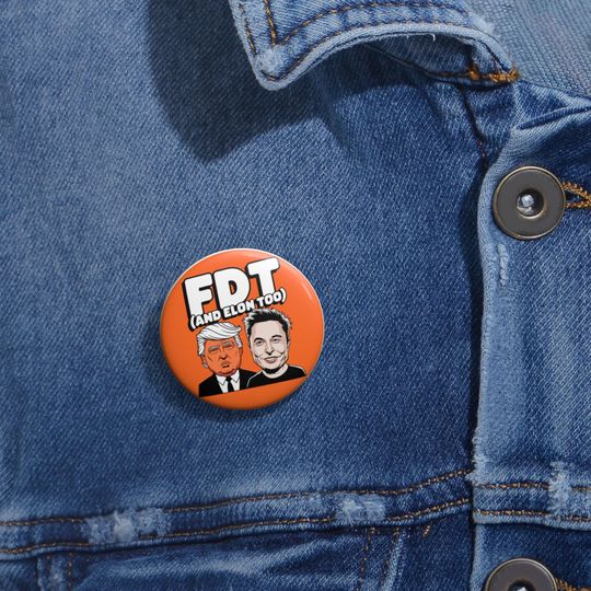 Discover Political Pin Buttons, Statement Accessory for Political Events
