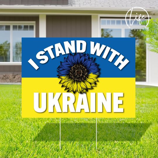 Discover No War Yard Sign, Stop War in Ukraine, Peace Support