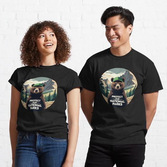 Discover Protect Our National Parks Bear Classic T-Shirt