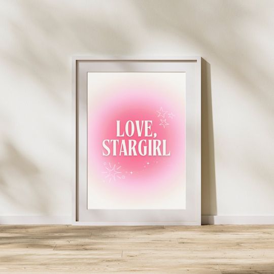 Discover Aesthetic Trendy Poster, "Love, Stargirl", Aura Poster