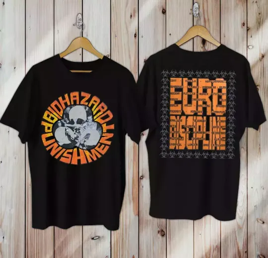 Discover 1993 Biohazard Euro Discipline Tour Double Sided T Shirt