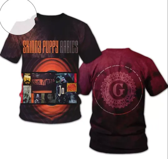 Discover Skinny Puppy Rabies Album Cover AOP 3D T-shirt