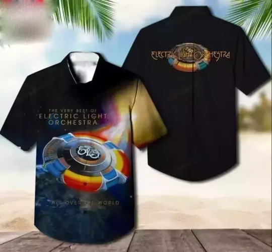 Discover Electric Light Orchestra All Over The World Hawaiian Shirt Short Sleeve S-5Xl