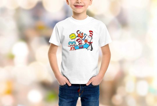 Discover Personalized Seuss Geisel Cat in stovepipe hat Shirt, Read Across America Shirt, Birthday Party Shirt