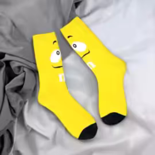 Discover Fashion Male Men Socks M&M's  Chocolate Beans Sock