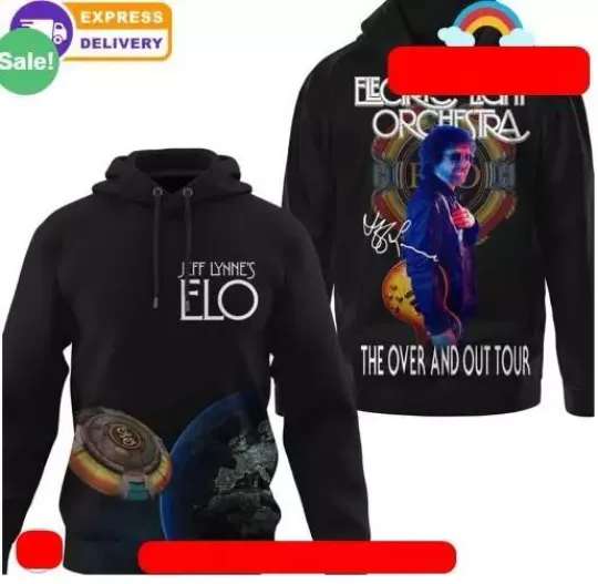 Discover Jeff Lynne The Over And Out Tour Hoodie