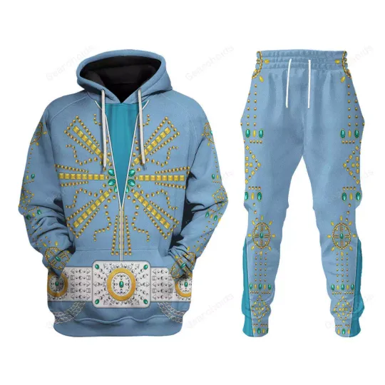 Discover Elvis Tiffany Blue - Costume Cosplay Hoodie  Sweatpants