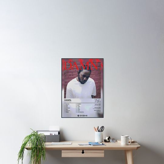 Discover Kendrick Lamar - DAMN. Album Cover Poster