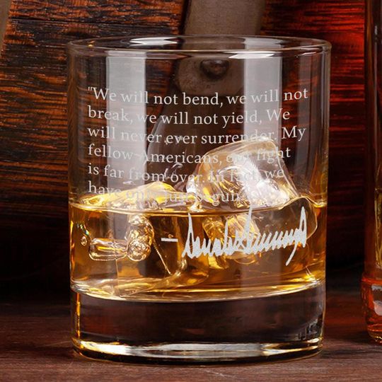 Discover Donald Trump 45th & 47th President of the United States Whiskey Glass