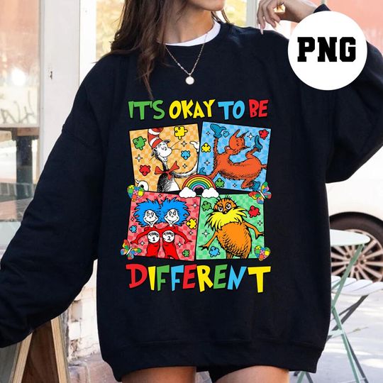 Discover It's Okay To Be Diffferent ,Autism Puzzle sweatshirt