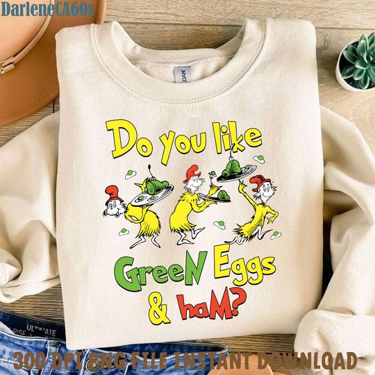 Discover Do You Like Green Eggs & Ham, Read Across sweatshirt