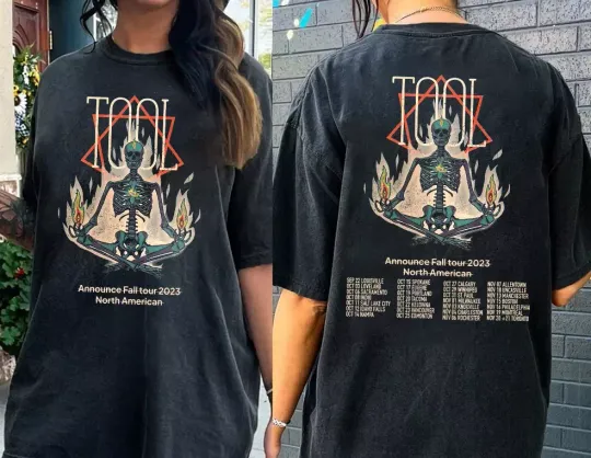 Discover Vintage Tool In Concert Shirt, Tool Band Fan Gift Double Sides