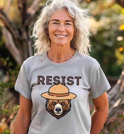 Discover Bear Resist Shirt, National Parks Shirt, National Forest Shirt, Anti Trump Protest Shirt