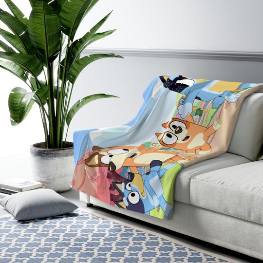 Discover BlueyDad Cozy Sherpa Fleece Blanket