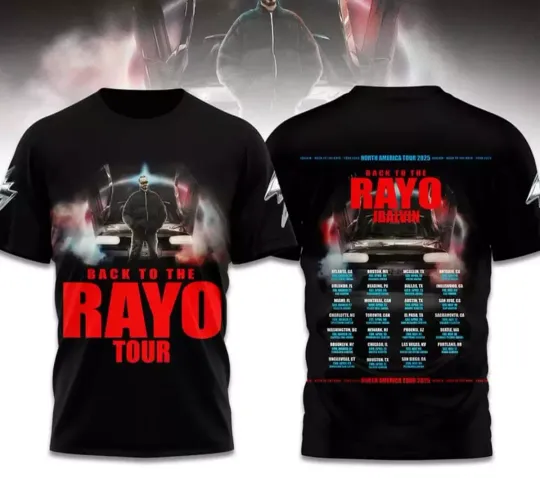 Discover J Balvin Back To The Rayo Tour 2025 T-Shirt 3D
