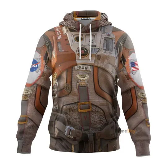 Discover 3D Nasa Movie The Martian Spacesuit Custom Cosplay Costume Hoodie