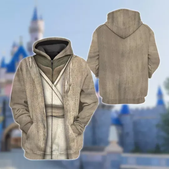Discover Obi Wan Kenobi US Movie Series Character ZIP 3D HOODIE