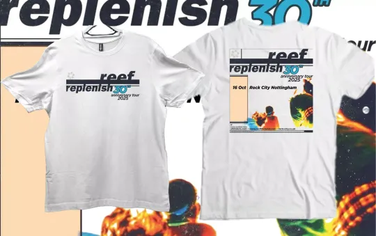 Discover Reef 30th Anniversary Tour 2025 T shirts