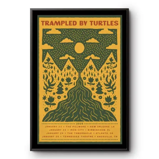 Discover Trampled By Turtles January 22-23-24-25, 2025 Tour poster