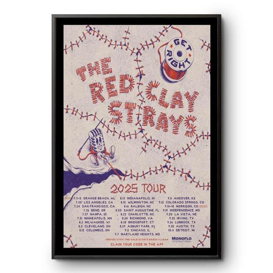 Discover The Red Clay Strays 2025 Tour Poster