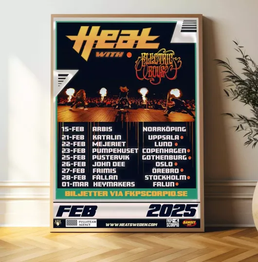 Discover Electric Boys to join H.E.A.T's Scandinavian tour 2025 poster