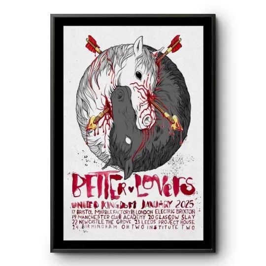 Discover Better Lovers United Kingdom January 2025 Tour Poster