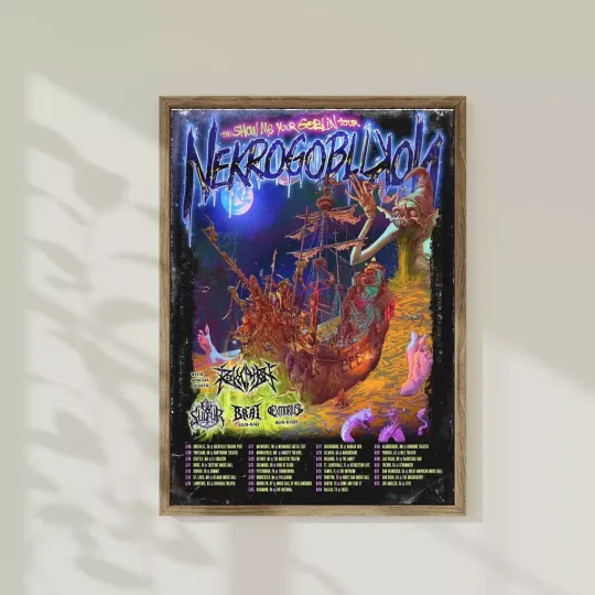 Discover Nekrogoblikon The Show Me Your Goblin Tour 2025 poster