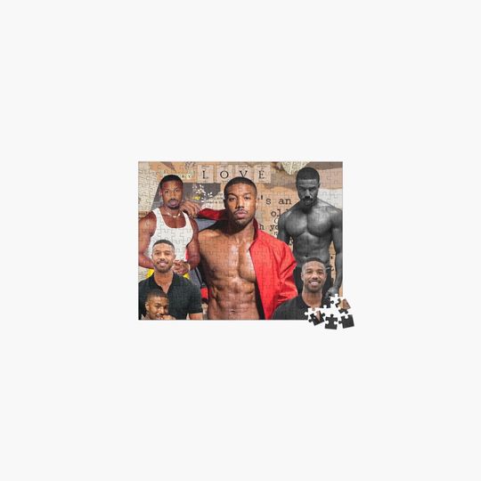 Discover Michael B. Jordan photo collage Jigsaw Puzzle