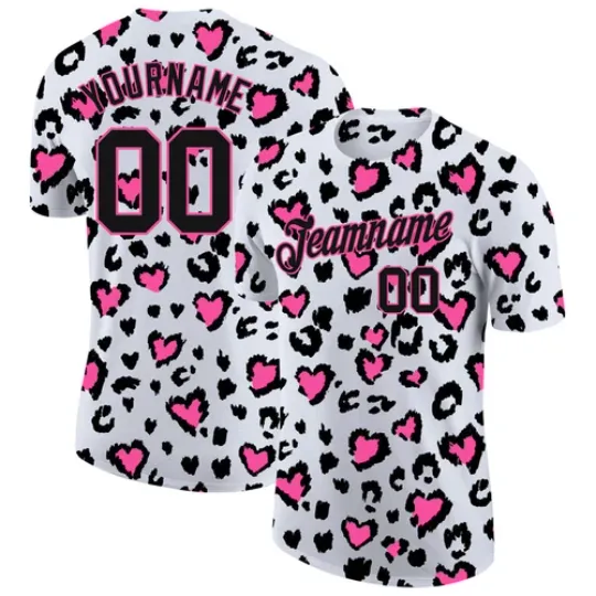 Discover Custom 3D Pattern Design Leopard Performance T-Shirt