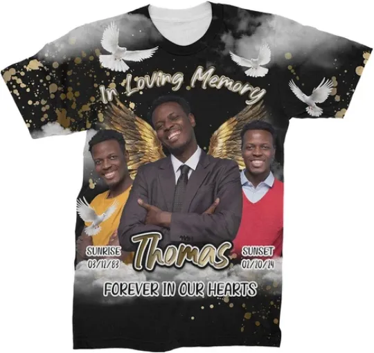 Discover in Loving Memory Personalized Memorial Shirts, Custom Photo Memorial T-Shirt