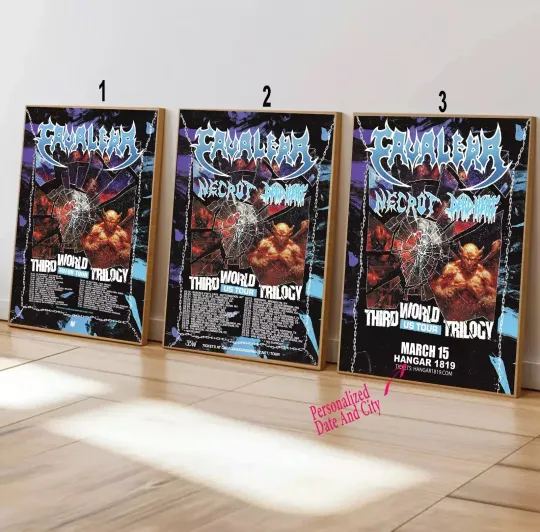 Discover Custom Cavalera Winter 2025 'Third World Trilogy' U.S Poster