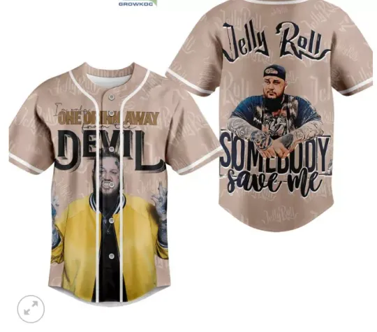 Discover Jelly Roll Somebody Save Me Baseball Jersey