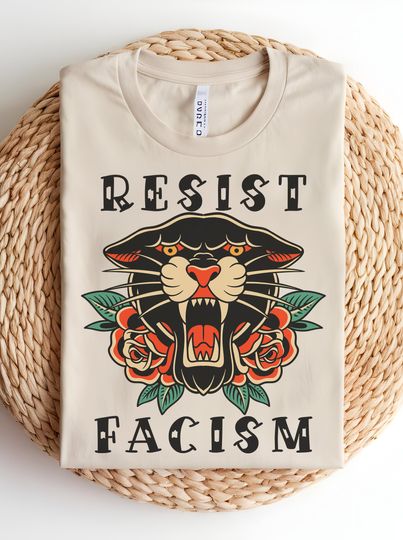 Discover Resist Fascism Shirt, Anti Fascist Tee, Anti Nationalism Shirt