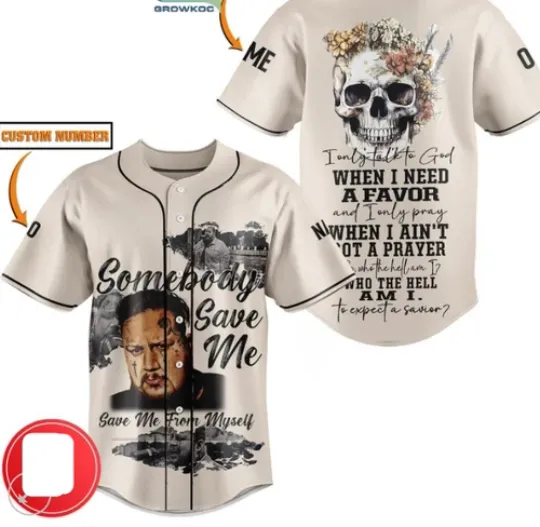 Discover Jelly Roll I Only Pray When I Ant Got A Prayer Baseball Jersey
