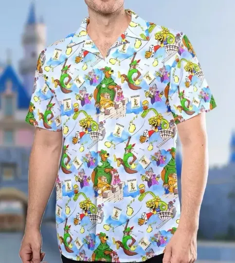 Discover Chibi Characters Hawaiian Shirt, Adventure Movie Shirt, Cartoon Hawaiian Shirt