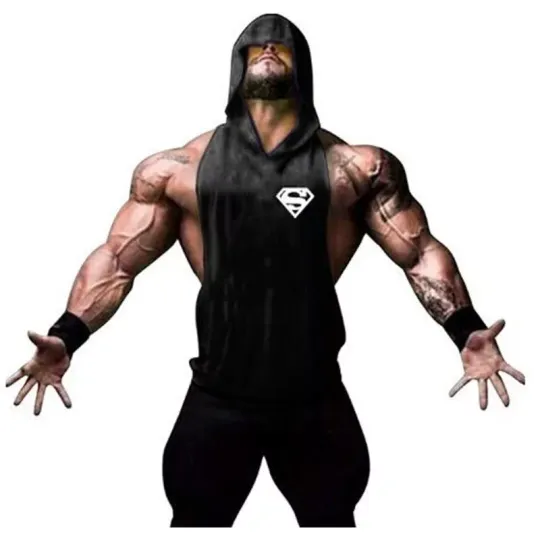 Discover Men's Muscle Tank Tops Sleeveless Hoodie Workout