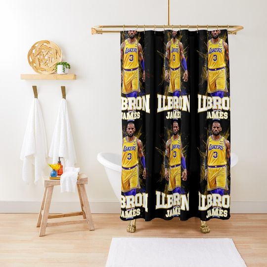 Discover King James Legacy: The Ultimate LeBron James Collection - "lebron james" Shower Curtain