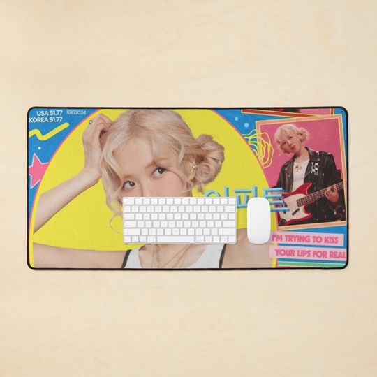 Discover Apt Apt - Rose and Bruno Mars Desk Mat, Computer Accessories