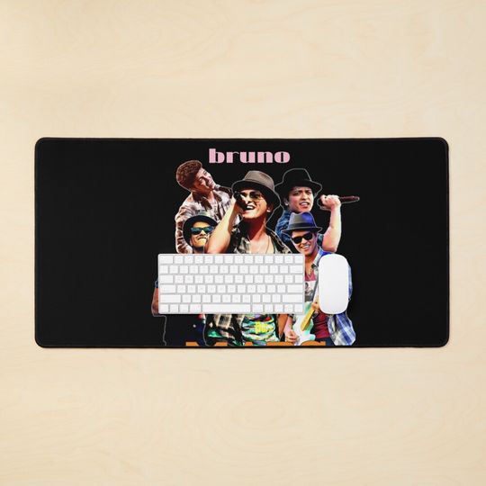 Discover Bruno Mars Desk Mat, Computer Accessories