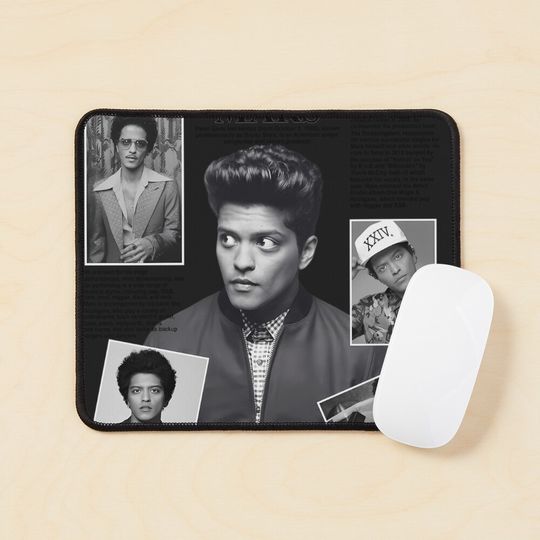 Discover Bruno Mars Pop Music Concert Mouse Pad, Computer Accessories