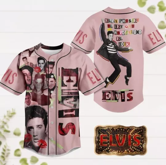 Discover Elvis Presley Baseball Jersey, The King of Rock Roll T-Shirt