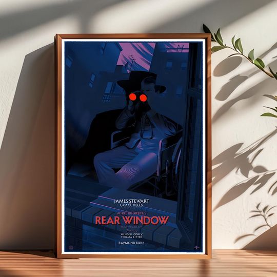 Discover Alfred Hitchcock's Rear Window Movie Poster,Room Decor,Poster for Gifts,Home Decor,Wall Art Decor