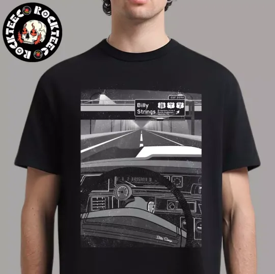 Discover Billy Strings Winter Tour 2025 Poster On Feb 28 March 1 2025 T-Shirt