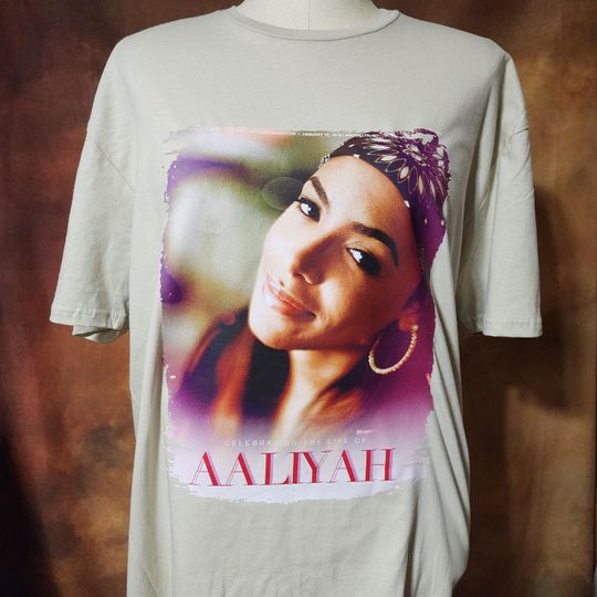 Discover Aaliyah Tribute T-Shirt  Iconic 90s R&B Style
