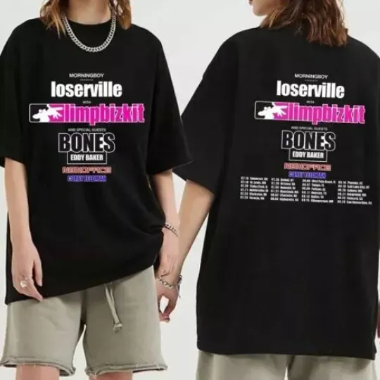 Discover Limp Bizkit - 2024 Loserville Tour t-Shirt, Limp Bizkit Band Shirt